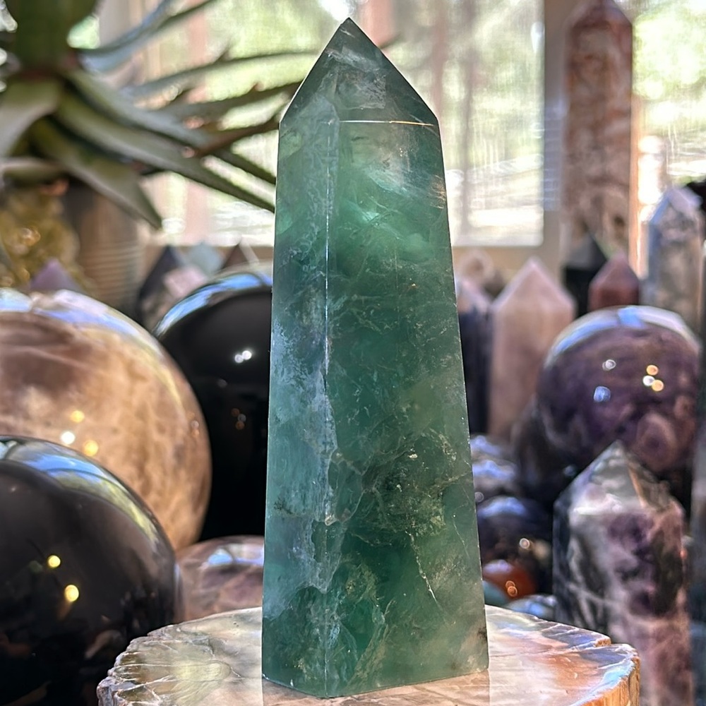 Green Fluorite Crystal Tower!